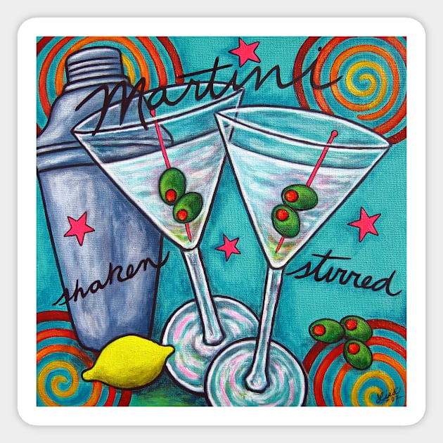 Retro Martini Sticker by LisaLorenz